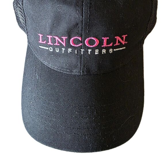 Lincoln Outfitters Accessories - Lincoln Outfitters Black Pink Baseball Adult Hat Cap Adjustable Snap Back Mesh